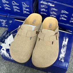 thumbnail for Cowhide Outer Wear Birkenstock Shoes for Men and Women, Cork 2025 New Spring Lazy Slip-On Toe-Cap Half-Slip Birkenstock Shoes