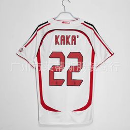 thumbnail for 0607AC Milan home and away retro jersey Kakanesta Maldini Inzaghi Pirlo football uniform