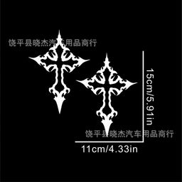 thumbnail for Cross-border foreign trade cross motorcycle sticker helmet DIY fairing fuel tank body decal night reflective safety