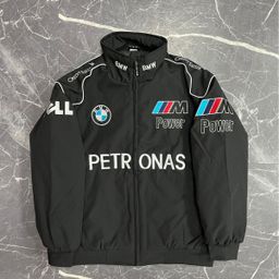 thumbnail for F1 racing suit motorcycle warm riding uniform windshield padded jacket American hardcore F1 jacket embroidered jacket customization