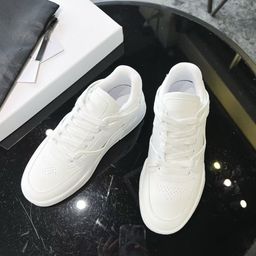 thumbnail for Arc De Triomphe High Version White Shoes for Women Spring & Fall New Genuine Leather Versatile Casual Shoes Breathable Couple Sports Sneakers