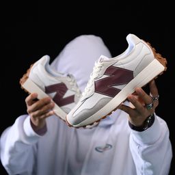 thumbnail for [I sell only high-end] New Balance casual 327 women's shoes winter N-shaped shoes sea salt white nb574 men's shoes sneakers