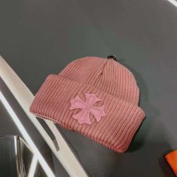 thumbnail for 2024 Winter New Korean Style Hat Shown Face Small Leather Cross Warm Tricolor Wool Hat Fashionable for Couples