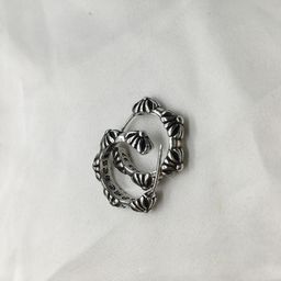 thumbnail for ch CROZA Vintage Distressed Earrings Small and Exquisite Fashion Trend Men&#039s and Women&#039s Couple Earrings Personalized All-match Earrings