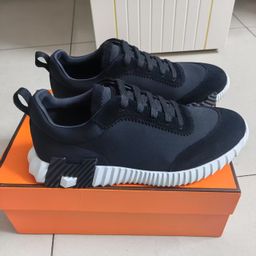 thumbnail for Europe and the United States 23 new H leather sports breathable fashion shoes women&#039s net red with comfortable men&#039s shoes wholesale fashion shoes