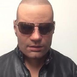 thumbnail for Cross-border imitation old grandpa grandma latex mask Halloween old head horror funny wig headgear props