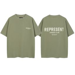 thumbnail for REPRESENT ICON Camiseta masculina de manga curta com estampa retrô de caveira americana Doberman high street shark