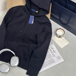 thumbnail for Fall/Winter 25 New Hooded Drawstring Sweatshirt Jacket Embroidered Zipper Cardigan Unisex Athleisure Couple Wear