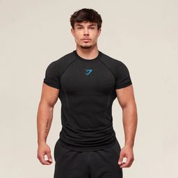 thumbnail for GYMSHARK FITNESS TOPS MEN'S CASUAL RUNNING QUICK-DRYING BREATHABLE TIGHTS SHORT SLEEVE T-SHIRT MEN'S MUSCLE SHARK