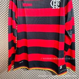 thumbnail for Retro Jersey 1994-95 Brazilian Flamengo Home Centenary Commemorative Short-Sleeved 03-04 Football Team Uniform for Men