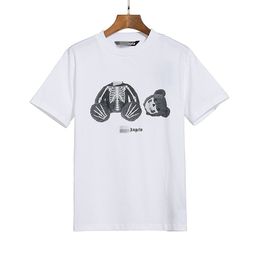 thumbnail for Correct version pa Tide brand decapitated bear short sleeve palm tree High Street ins teddy bear shark unisex couples T-shirt