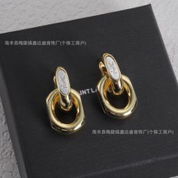 thumbnail for High version new Holy Family YS letter stud earrings female classic vintage poplar forest necklace bracelet brooch earrings wholesale