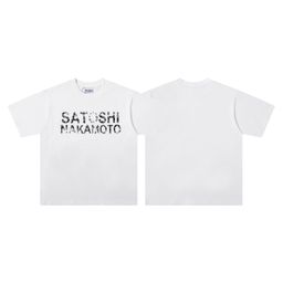 thumbnail for 2026 Spring and Summer New American Trendy Brand SATO Printed Street Short Sleeve T-Shirt for Men and Women Wholesale One Piece