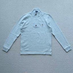 thumbnail for RL Autumn Winter New Men's Sweatshirt Business Casual Warm Stand Collar Half Zip Knitted Sweatshirt Jacket Pony Men's Wear