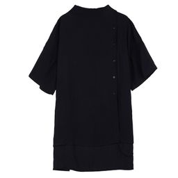 thumbnail for Japanese men&#039;s Yamamoto yaosi top loose small stand collar men&#039;s shirt top