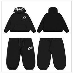 thumbnail for Corteiz Series New Alcatraz Island Printed Letter Hooded Sweat Cross-border Foreign Trade Street Hip-hop Two-piece Set