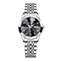 thumbnail for Swiss brand new women's watch waterproof luminous double calendar watch women's live broadcast foreign trade popular one-piece delivery