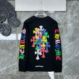thumbnail for Cross-Border Trendy Brand 25 New Style Long-Sleeve T-Shirt, Double Yarn Pure Cotton, High Weight, Unisex, One-Piece Dropshipping