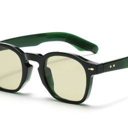 thumbnail for Hong Kong-style men's and women's European and American retro classic round-frame sunglasses sunscreen sunshade all-match texture sunglasses travel trendy wear