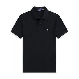 thumbnail for Summer Rl Raff Cross-Border Short-Sleeve Polo Shirt with Pony Logo Embroidery Men&#039;s Polo Shirt Top with a Turn-Down Collar T-Shirt