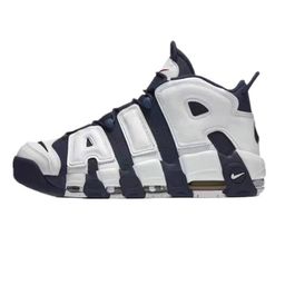 thumbnail for Novo modelo de tênis Putian Pippen Big Air preto e branco panda Air More Uptempo masculino e feminino para basquete