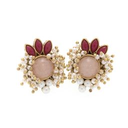thumbnail for Second-hand cross-border live broadcast, French retro niche design, high-end sense of atmosphere, women's copper alloy accessories, earrings