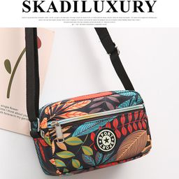 thumbnail for New Mom Bag Oxford Cloth Small Shoulder Bag Women's Floral Cloth Crossbody Bag Elderly Casual Nylon Shoulder Bag