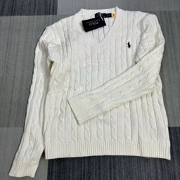 thumbnail for 24 autumn and winter new war maraf lauren twist V-neck wool cable knitwear sweater casual one piece dropshipping