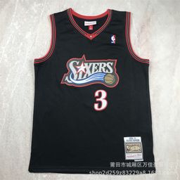 thumbnail for In stock hot-pressed Jersey Raptor Spurs 76 people piston warrior Lakers retro embroidered basketball uniform men and women casual