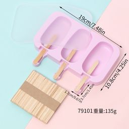 thumbnail for Silicone Ice Cream Mold DIY Four-Link Eight-Link Popsicle Ice Cream Model Summer Homemade Ice Cream Silicone Special Price