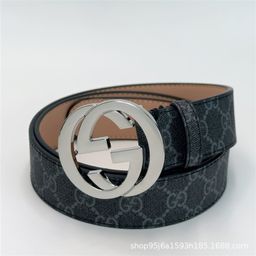 thumbnail for Trendy and Popular Double g Cloth Pattern Men&#039s Belt for Young Students, Fashionable and Versatile Korean Style Decorative Belt for Men Cross-Border Wholesale