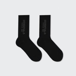 thumbnail for Fashionable Brand Fog Multi-Line Ess High Street Letter Rich Men&#039;s and Women&#039;s Pure Cotton Mid-Calf Socks All Year Round Trendyy Sports Socks