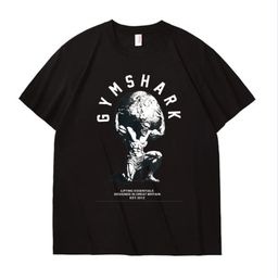 thumbnail for GYMSHARK New Running Sports Fitness T-Shirt Top Casual Breathable Loose Casual Running Short Sleeve Shark 1