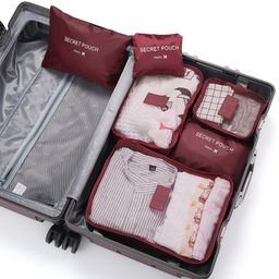 thumbnail for Travel storage bag six-piece business shoes clothing set shoes underwear multi-piece simple storage bag