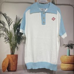 thumbnail for Trendy Brand European ca Casa New Knitted Polo Shirt for Men and Women with T-shirt Foreign Trade Special for Spot All-match Top