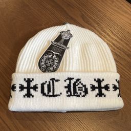 thumbnail for Ch Autumn and Winter New 24Ss Jacquard Knitted Hat Crow Sanskrit Woolen Hat Internet Celebrity Same Style Warm Outdoor Cold Hat