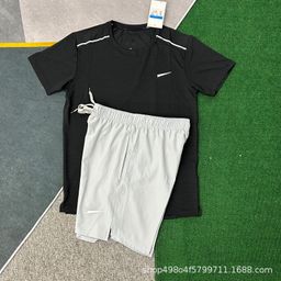 thumbnail for Wholesale new sports foreign trade suits fitness running sets quick drying breathable loose casual short sleeve shorts men's clothing
