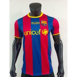 thumbnail for Camisa retrô da série Barcelona, camisa clássica retrô do Barcelona, uniforme de treino retrô, titular e reserva, masculino e feminino, peça única.