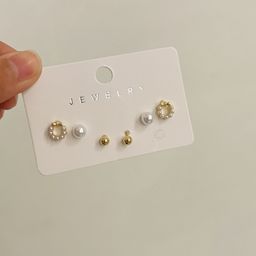 thumbnail for Set of 6! Shopkeeper super push! Exquisite suit Earrings Niche Design Sense Earrings for Women High-end Sense Earrings for Women