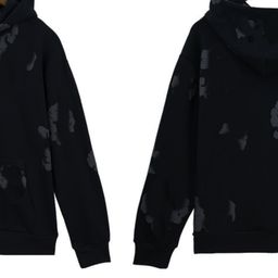 thumbnail for American Sweatshirt Fashion Foam Ring Printed Kapok Suit Men's Casual Terry Light Brushed Hoodie