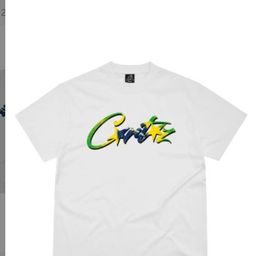 thumbnail for Camiseta Casual de Estilo Americano de Manga Curta, Estilo de Rua Europeu e Americano, Hip-hop, para Homens e Mulheres, Tendência de Manga Curta
