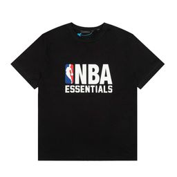 thumbnail for Fog Multi-Line Essentials Round Neck Letter Print Loose Short-Sleeved T-Shirt High Street Casual Shorts Men's and Women's Suit
