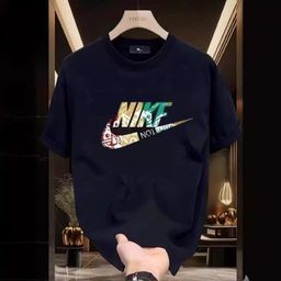 thumbnail for 2025 primavera e verão novas camisetas de casal transfronteiriças de manga curta tendência design especial de nicho camisetas de meia manga para homens.