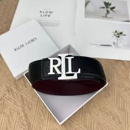 thumbnail for New letter R buckle men&#039;s belt casual simple versatile young college students fashion belt men&#039;s cross-border wholesale
