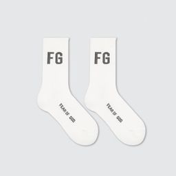 thumbnail for Fashionable Brand Fog Multi-Line Ess High Street Letter Rich Men's and Women's Pure Cotton Mid-Calf Socks All Year Round Trendyy Sports Socks