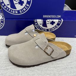 thumbnail for Full Genuine Leather Ready-Made Birkenstock Shoes Pure Original Couple New Baotou Sandals Lazy One-Leg Outer Wear Birkenstock Shoes for Women