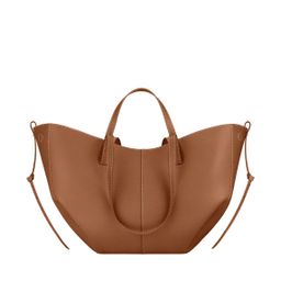 thumbnail for In stock polene wing bag new Cyme polingen tote bag large capacity bucket bag tote shoulder bag