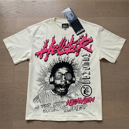 thumbnail for Beautiful Fashion Hell Star Ins Same Style Vintage Printed Top for Men and Women Casual Fashionable Pure Cotton Washable Short-Sleeved T-Shirt