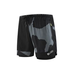 thumbnail for Brand in stock Camouflage Track and Field with Inner Pocket Shorts Men&#039;s Summer All-match Loose Sports Basketball Three-part Pants Trendy