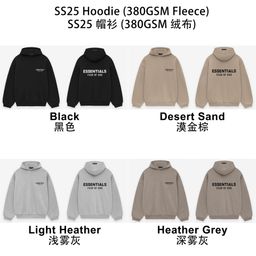 thumbnail for 25SS 24FW 戴帽卫衣印花ESSENTIALS潮牌帽衫Hoodie跨境Flash